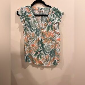 Anne Carson V-Neck Summer Tank Size L